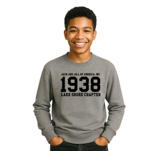 เสื้อสเวตเชิ้ตลายกราฟิกสีเทาสำหรับเด็กผู้ชาย ปี 1938 เสื้อแขนยาวลำลอง สตรีทแวร์สำหรับทุกวัน เสื้อผ้าสไตล์ไลฟ์สไตล์ที่สวมใส่สบาย - Product Image 1