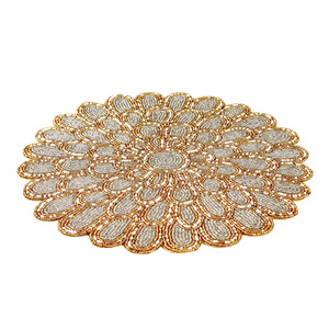 Wholesale Factory Price Glass <b>Beaded</b> <b>Placemats</b> Designer Decorative <b>Beaded</b> <b>Placemats</b> for Farmhouse at Whole Sale Price - Product Image 2