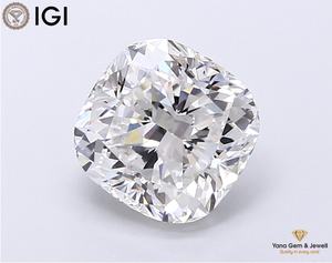 เพชร CVD ทรงสี่เหลี่ยมคุชชั่น สี E ความสะอาด VS2 น้ำหนัก 1.00 กะรัต พร้อมใบรับรอง IGI สำหรับแหวน Forever Yours - Product Image 1