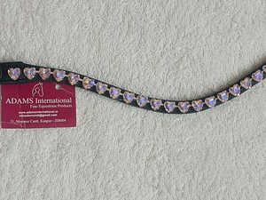 Banda de cuero para cejas con cristales de buena calidad | Mayorista de bandas para cejas de accesorios para caballos de buena calidad - Product Image 3