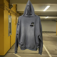 Custom Vintage Acid Wash Pullover <b>Hoodie</b> Distressed Graphic Print Streetwear Oversized Men Heavyweight Cotton Sweatshirt <b>Gothic</b> - Product Image 4