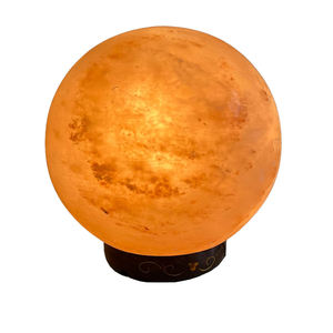 Lámpara de Luna de Sal Rosa del Himalaya Natural Hecha a Mano con Base de Madera Tallada, Luz Nocturna de Cristal Ecológica, Proveedor Mayorista - Product Image 5