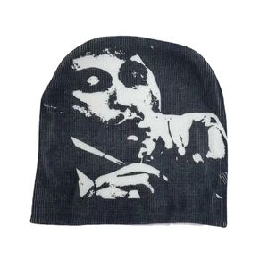Gorro de Punto Jacquard Personalizado con Diseño Gráfico de Diamantes de Imitación, Sublimación, Bordado, Gorro de Invierno, OEM, ODM, Venta al Por Mayor - Product Image 4