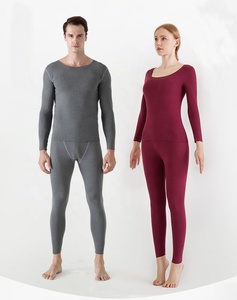 Conjunto de 2 Piezas de Ropa Interior Térmica Personalizada para Hombre y Mujer, Traje Térmico Fino de Invierno, Calzoncillos Largos para Hombre y Mujer, Ropa Interior Térmica Cálida - Product Image 3
