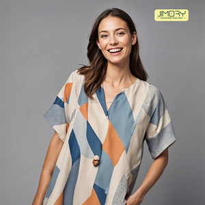 JE2015 Mujeres Vintage Oficina Personalizable Plaid Camisetas Tops Túnicas Vestido de invierno Fleece Leggings Chaquetas Suéteres Botón - Product Image 1