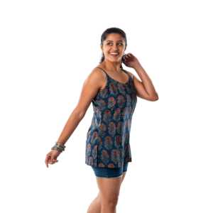 เสื้อสปาเก็ตตี้จ่าสีคราม - Product Image 2