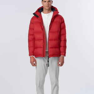 Wholesale Fashion Goose Down Shiny Bubble Coats Hooded Men's Puffer Jacket Custom logo Puffer winter Jacket - Product Image 2