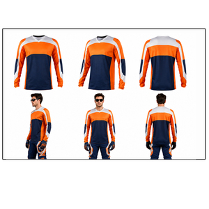 Maillot de motocross personnalisé 100% polyester en mesh, sublimation, pour adultes, cyclisme, course automobile, vêtements de motocross - Product Image 6