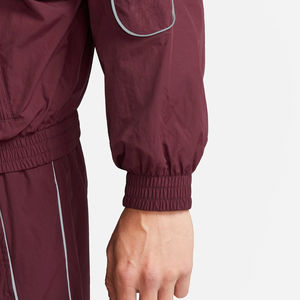 Ensemble de survêtement coupe-vent personnalisé en nylon pour femme : veste de sport zippée et pantalon coupe-vent pour l'entraînement - Product Image 3