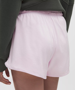 Shorts Deportivos Casuales de Cintura Media para Mujer, Tejidos en Color Rosa, Estilo Vintage, Transpirables, de Secado Rápido, de Algodón Orgánico Oxford - Product Image 4