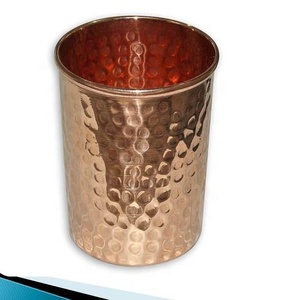 100% Pure Copper Water Glass <b>Set</b> Home Tableware Item Solid Copper Drinking Glass Hot Selling Copper Glass <b>Set</b> - Product Image 2