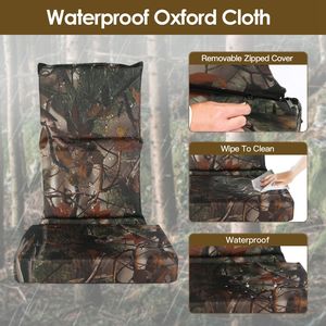 Foldable Camouflage Waterproof Oxford Cloth <b>Tree</b> <b>Stand</b> Seat Replacement Deer Hunting Climber Cushion Accessory - Product Image 5