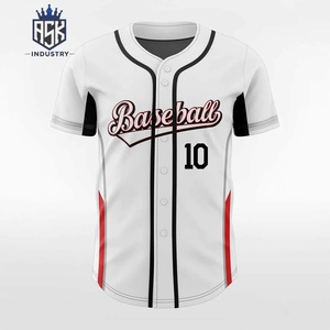 Maillot de baseball de qualité supérieure, personnalisable avec noms, numéros et couleurs pour les matchs et les tournois de ligue - Product Image 1
