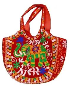 Böhmische Frauen Schulter Handtaschen Indische Designer Stickerei Mode Handgemachte Stoff Ethnische Vintage Banjara Party Damen Taschen