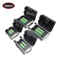 Conector Hembra DB15 D-sub de 15 Pines, Tipo Tornillo, Montaje en PCB, Niquelado, Negro, 5A, 1000Mohm, Precio de Fábrica