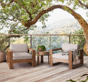 Conjunto de Muebles de Jardín Modernos de Madera de Teca con Cojines Gruesos, Diseño Minimalista para Jardín, Patio, Terraza, Villa, Resort, Hotel - Product Image 6