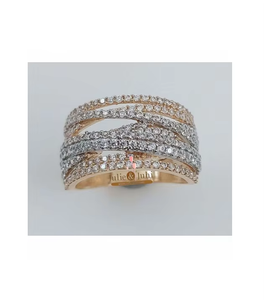 Women's Zircon Engagement <b>Ring</b> 18K Rose Gold Plated Modern Elegant Fine Jewelry for Party Occasions - Product Image 5