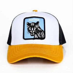 Nouvelle casquette trucker en maille avec logo animal personnalisé, blanc, noir, jaune, réglable, unisexe, décontractée, printemps-été, design 6 panneaux - Product Image 5