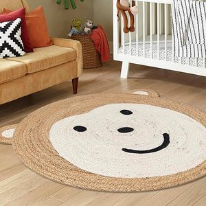 Alfombras Ecológicas de Yute y Algodón Tejidas a Mano, Antideslizantes, Alfombra Personalizada para Sala de Estar, Camping y Oración - Product Image 6