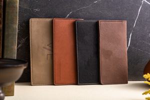 Vintage Style Leather Checkbook Wallet Slim Custom Cover Checkbook Wallet <b>Holder</b> for Men LCR-0018D - Product Image 6