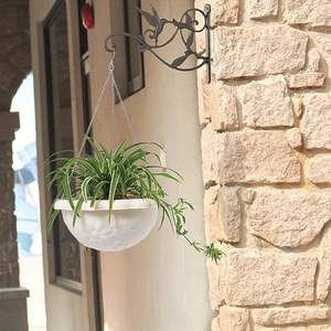 Support mural décoratif en fer pour plantes suspendues, paniers de fleurs, mangeoires à oiseaux, carillons éoliens et lanternes - Lot de 1 - Product Image 5