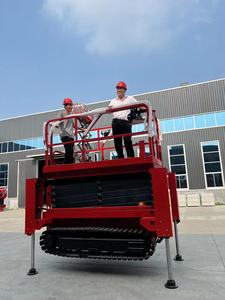 Piattaforma di Lavoro su Ruote 113kg, Piattaforma Cinese a Forbice Cingolata per Sollevamento, Trazione e Posizionamento - Product Image 2