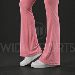 Ensemble de yoga pour femmes de haute qualité, pantalon évasé, leggings taille haute, haut à manches longues, respirant, extensible dans quatre directions, pour la salle de sport et l'entraînement - Product Image 6