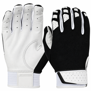 Professional Sheepskin Leather Baseball Batting Gloves with Short Cuff Design Excellent Grip Customizable Logo & Color - Product Image 4