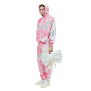 ชุดวอร์มมีฮู้ดบุขนแกะสำหรับผู้ชาย แบรนด์สั่งทำพิเศษ ผ้าฝ้าย 100% กันลม เป็นมิตรกับสิ่งแวดล้อม ระบายอากาศได้ดี เอวยางยืด สวมใส่สบาย แบบ 2-in-1 - Product Image 2