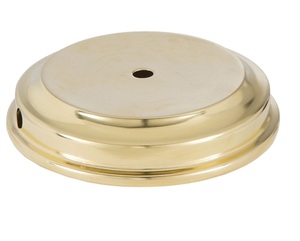 Base de Lámpara de Latón Sólido sin Acabado, Diseño Moderno, Latón Hilado, Orificio Central de 1/8F, Tamaños de 4-7 Pulgadas, Garantía de 3 Años, AC 110V SADBHI - Product Image 1