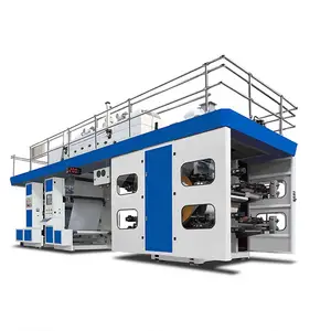 Máquina de impresión flexográfica automática de alta velocidad en 4 colores Impresión en bolsa de plástico personalizada