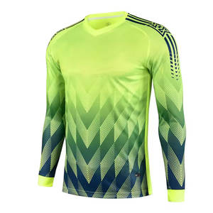 Maillot de gardien de but pour homme adulte avec protection des coudes, imprimé, 100% polyester, respirant, vêtements d'entraînement de football - Product Image 6