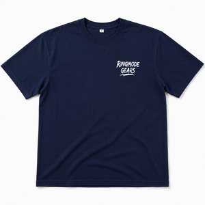 เสื้อยืดโอเวอร์ไซส์สตรีทแวร์คอกลมแขนสั้นพิมพ์ลายโลโก้ด้านหน้าสำหรับผู้ชาย ผ้าถักนุ่มพิเศษ 100% ผ้าฝ้าย - Product Image 2