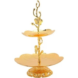 Creative Metal 2 Tier Cake Stand Cake Display Tray Dessert Serving Holder Table Decor - Product Image 5