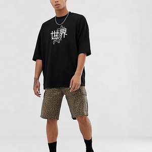 Camiseta Personalizada de Alta Calidad con Logotipo Gráfico Bordado en 3D, 100% Algodón, Corte Holgado, Corta y Extra Grande para Hombre - Product Image 3