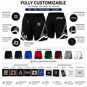 Premium Quick Dry Athletic Mesh Shorts Custom Running Training Fitness Sports Shorts OEM Private <b>Label</b> Wholesale Factory Supply - Product Image 6