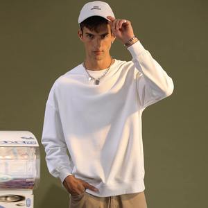 Manufacturers Oversized <b>Hoodie</b> Sweatshirts Women Men <b>Couples</b> 100% Cotton Heavyweight Pullover Crewneck Solid Casual Sweatshirt - Product Image 2