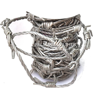 Manufacturer Supply 2mm <b>Leather</b> Barbed Wire Cord Bulk <b>Leather</b> Cord - Product Image 5