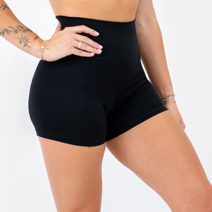 Pantalones Cortos de Yoga de Cintura Alta con Efecto Push-Up y Logo Personalizado para Mujer, Ideales para Gimnasio y Running - Product Image 5