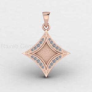 Colgante de Plata 925 Bañado en Oro de 14k con Forma de Cometa y Bisel en Blanco para Diamantes, para Joyería de Resina DIY para Recuerdos de Leche Materna - Product Image 6