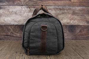 Bolsa de Viaje de Lona y Cuero, Impermeable, Bolsa de Fin de Semana, Equipaje de Mano, Bolsa de Gimnasio, Gran Capacidad, LCTB-0050 - Product Image 4