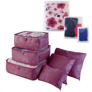 Set di 9 Cubi Organizzatori Impermeabili per Vestiti da Viaggio, Borse per Conservare Camicette, Calze, Biancheria Intima - Product Image 6