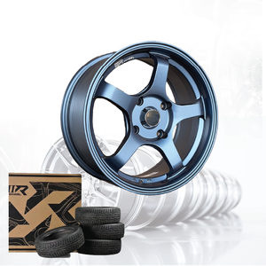ล้อแม็กซ์รถยนต์อลูมิเนียมอัลลอย 3R สีน้ำเงินด้าน JDM ขนาด 16 นิ้ว 4 รู 100 04115-V6 - Product Image 5