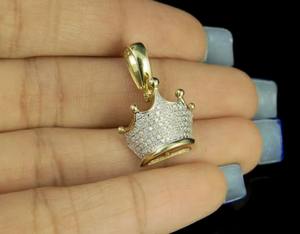 Colgante de cruz con diamante de moissanita de corte brillante redondo, plata de ley 925, engaste de canal religioso, joyería fina, colgantes y dijes - Product Image 5