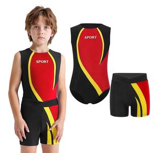Traje de Danza de Alta Calidad para Niños de 6 a 16 Años, Leotardo de Gimnasia con Pantalones Cortos Deportivos para Presentaciones y Competiciones Atléticas - Product Image 3