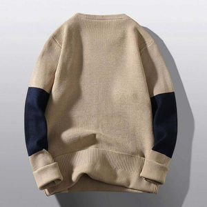 Men's Winter Pullover Sweater 100% Cotton Casual OEM Manufacturer Anti-Shrink & Anti-Wrinkle - Product Image 3