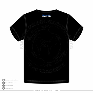 Camiseta Gráfica Negra Personalizada Mawra para Hombre, Impresión DTG, Estilo Urbano, MMA, Artes Marciales, Diseño de Corona, Manga Corta, Algodón - Product Image 6
