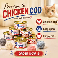 Nourriture humide pour chats en conserve MAIDOU, recette exclusive, 85g, saveur poulet de qualité supérieure, riche en protéines, sans colorants artificiels, pour la vente en gros