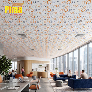Plaques de plafond suspendu 2x4 pour sous-sol humide, design asiatique - Panneaux de faux plafond en vinyle imperméables, résistants aux fuites d'eau et au desserrage - Product Image 4