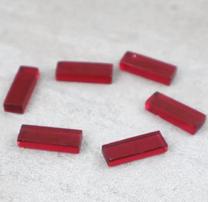 Tourmaline rose naturelle, quartz hydro, cabochon, pierre précieuse de forme rectangulaire 10x20mm, pierre en vrac pour la fabrication de bijoux, vente en gros - Product Image 4